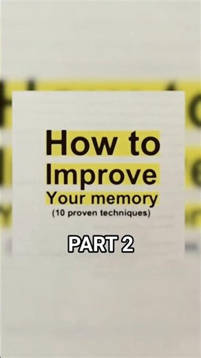 Forgetting Everything You Learn (Part 2: Proven Techniques)​#MemoryImprovement #BrainPower#viralreel