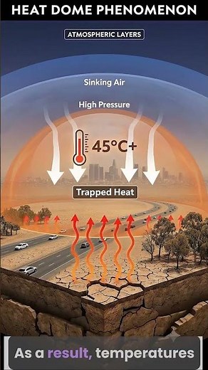 What Is a Heat Dome? Wheather heat wave over europe and USA Simple Explanation