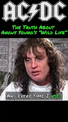 The Truth About Angus Young’s “Wild Life” 😂 #AngusYoung #ACDC