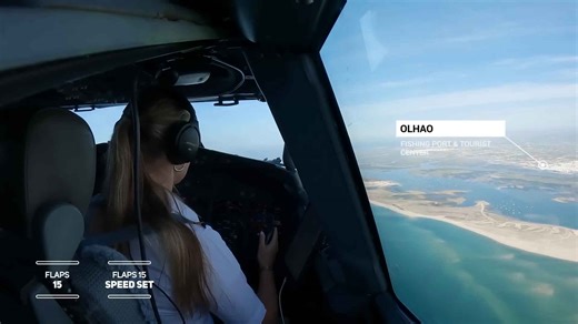 Boeing 737 incredible landing Faro Portugal