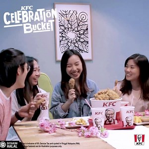 6.8K reactions · 70 shares | CNY is a time for sharing, so spread the joy and prosperity with the KFC Celebration Bucket! Dig into your favourite KFC Chicken, Cheezy Wedges, the NEW Fried Mashed Potato Fingers with Colonel Gravy, and a 1.5L drink from RM53.50. | KFC | Facebook