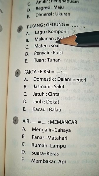 Soal Analogi