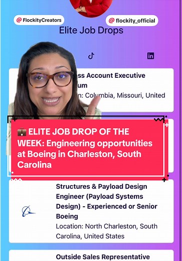 🚨 ELITE JOB DROP OF THE WEEK 🚨 If you’re an engineer—or know someone who is—this one’s worth paying attention to. I’m seeing some really strong engineering opportunities at Boeing in Charleston, South Carolina across multiple disciplines, and it’s the kind of hiring activity that deserves a closer look. One of the biggest mistakes I see professionals make is waiting until they’re actively job searching to start paying attention to the market. The best opportunities often go to the people who a