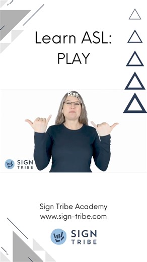 3.8K views · 86 reactions | 蘭 Learn how to sign "PLAY" in American...