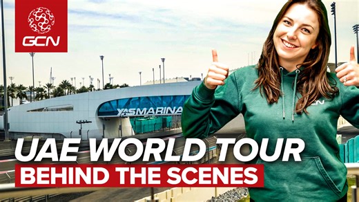 3.1K views · 176 reactions | Manon took a trip to the UAE World Tour where she looked into the hottest world tour bike tech and how the pros prepare for race day. She managed to vlog some exclusive behind-the-scenes footage, taking you through the team tents and capturing a day in the life of a GCN presenter. | Global Cycling Network | Facebook