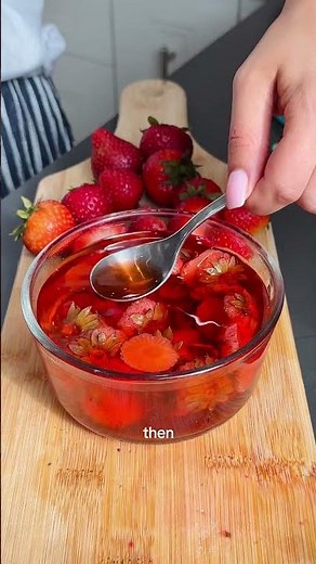 How to Make Strawberry Vinegar #shorts