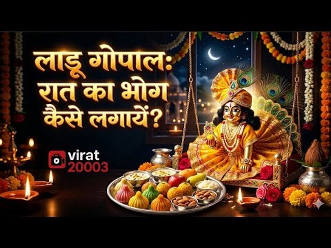Laddu goapl ko raat me bhog kaise lagye😊|| Subscribe:virat20003 #virat20003#trending#vlogs#video