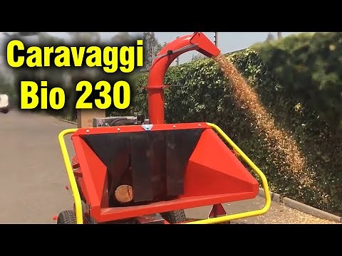 Broyeur de Branches Thermique Caravaggi Bio 230 : un MONSTRE !! (12 cm max) !!