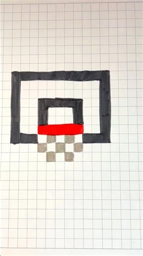 Pixel Basketball Hoop! #pixelart #pixel #basketball