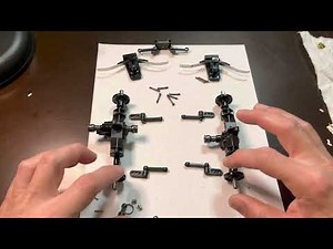 WPL Leaf Spring Suspension Walk Through Guild Assembly B16 6x6 Front and Rear Seesaw Springs