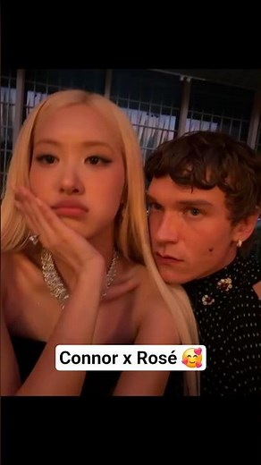 Cuties!🧡 Connor Storrie and Rosé at the Met Gala. #ConnorStorrie #Rose #MetGala