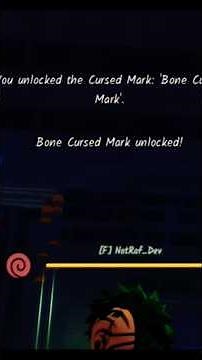 Obtaining bone cursed mark in ninja time #ninjatime #timeofninja #roblox #robloxedits #trending