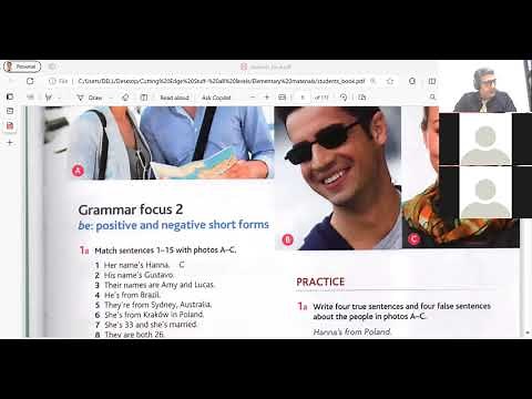 A2 level- Elementary Cutting Edge - Unit 1 reading and writing focus