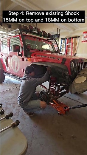 Installing front Fox 2.0 shocks to a Jeep Wrangler JKU