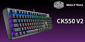 Cooler Master CK550 V2 電競鍵盤 / 同樣價格、同外觀，換軸加手托