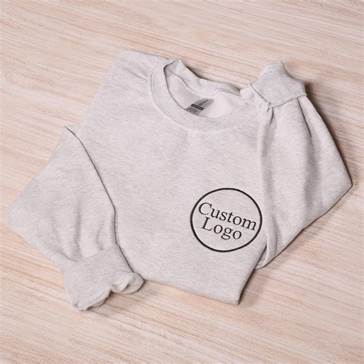 Special Custom Embroidered Logo Sweatshirt, Business Apparel - Etsy