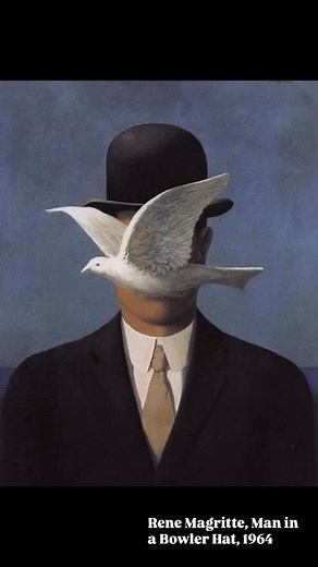 Rene Magritte, Man in a Bowler Hat, 1964 #renemagritte | Contemporary Art