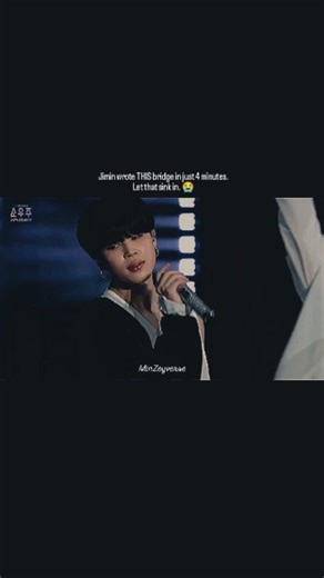 Can we talk about how Jimin gave us the best bridge of all time in FOUR minutes?? Like… genius casually working 😭🔥 #jimin #bts | Min Zey