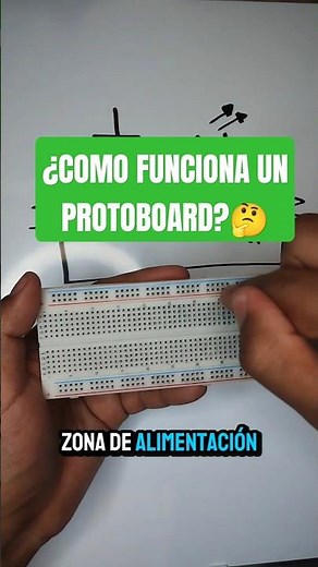 🤔Cómo FUNCIONA un PROTOBOARD? #electronica #circuitoselectricos #electricidad