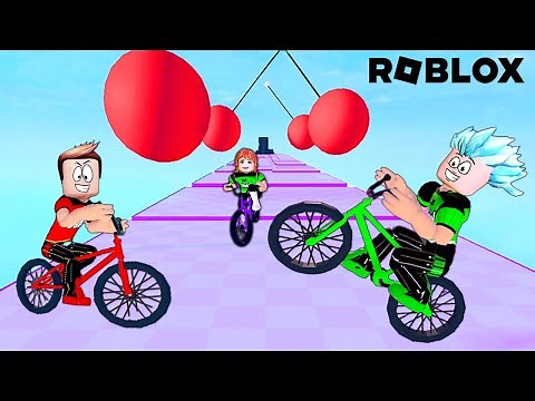 OBBY en BICICLETA de Roblox, mundo 2!! Los POLO!