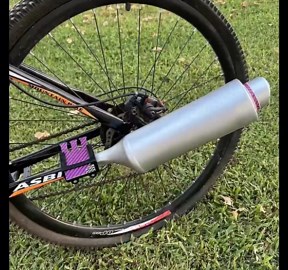 Motorcycle Bicycle Exhaust Sound System, Bike Turbo Exhaust Pipe, Durable Plastic Bike Turbo Exhaust Pipe with 6 Sound Effect, Easy to Use Bicycle Exhaust System Bike Exhaust Pipe