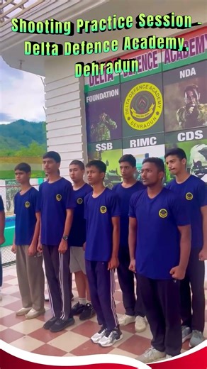 NDA Foundation Students Learning Shooting Practice | Delta Defence Academy Dehradun 🎯🇮🇳