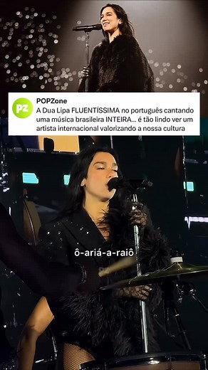 MARAVILHOSA! Dua Lipa escolheu a canção “Mas, Que Nada!” de Jorge Ben Jor para o cover de seu show no Rio de Janeiro 🇧🇷 • Siga @popzone para mais conteúdos 🎥: duduvrc | POPZone