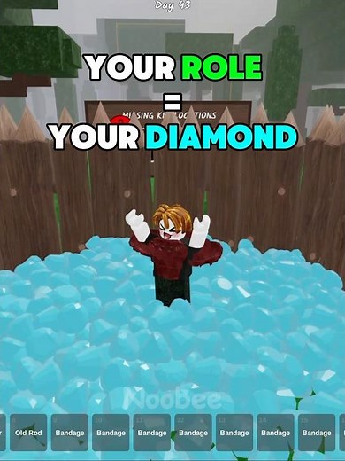 Your Role = Your Diamond!!! #99nightintheforest #roblox #usa