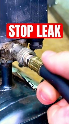 Air compressor leaking air? How to fix an air compressor leak at the quick coupler?