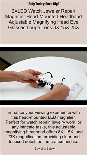 LED Magnifier Headband