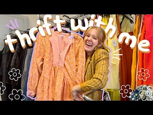 THRIFT WITH ME | my favorite secondhand store + trying on 30 colorful spring finds | WELL-LOVED