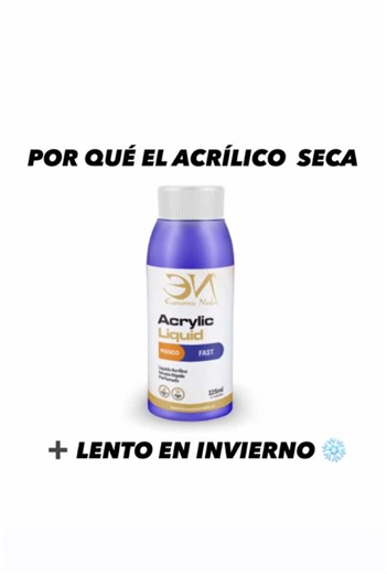¿Por qué el acrílico seca más lento en invierno? ❄ El frío ralentiza la polimerización del monómero, y por eso el producto tarda más en endurecer. 💡 Tip profesional: Ajusta el tiempo de secado según la temporada para trabajar con más control y precisión. Nuestra gama premium de líquidos acrílicos con fragancia a mango🥭 te permite elegir entre secado lento, medio o rápido. 💥 ECO DAYS 👉 1L por 19,99€ 👉 500 ml por 12,99€ #acrilico #uñasacrilicas #tipsmonomeroinvierno #liquidoacrilico #liquidoa