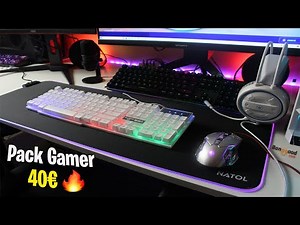 Un pack pc gamer pas cher à seulement 40€ ! (clavier,souris,casque)
