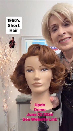 1950s Short Hair Styling | Vintage Waves & Curls Tutorial