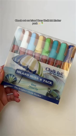 All of the beautiful blues and island vibes needed for your art festivities🏝️✨ #chalkart #chalkmarkers #