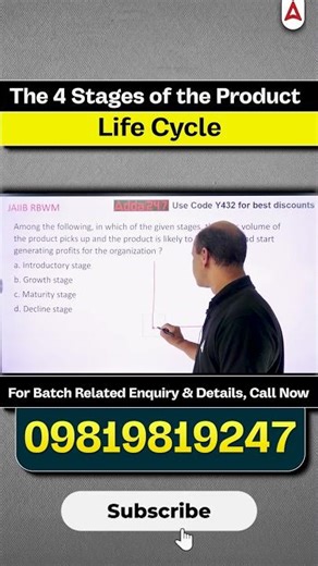 The 4 Stages of the Product Life Cycle #jaiibmay2026 #vishalmantri #jaiib2026 #caiibpreparation