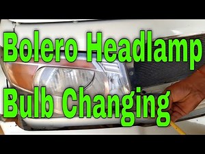 How To Change Bolero Headlight Bulb