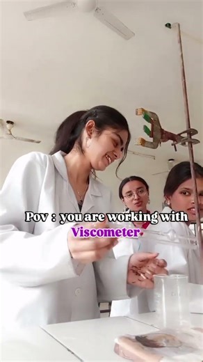 working with viscometer 🥲#youtubeshort #suru_dailyvlogs #medicalstudent #pharmacy