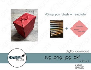 Takeout Gift Box SVG: DIY Template for Cricut (digital Download) - Etsy