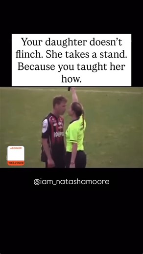 Natasha Moore, LCSW• EMDR Trained• Trauma Therapist • Author on Instagram: "Your daughter doesn’t flinch. She takes a stand. She calls the shot with confidence because you taught her how. But the world still thinks she needs protection. Still thinks she needs saving. Truth? She’s not waiting to be rescued. She’s ready to lead 🔥 4 tips to show girls how to take a stand: 👑 Normalize listening to herself When you honor her feelings instead of dismissing them, she learns that her inner voice is wo