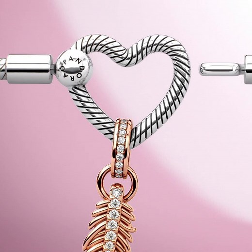 Wear your ❤️ on your sleeve with the #PandoraMoments Heart Closure Snake Chain Bracelet. Add a personal touch with up to two dangle charms. Shop now: go.pandora.net/3i5vzYl | Pandora