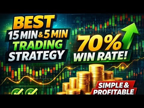 Best 15 Min & 5 Min Trading Strategy 🔥 70% Win Rate (Simple & Profitable)