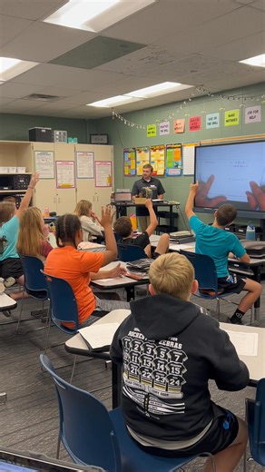 Stopped by Mr. Hiatt’s 6th grade math classroom yesterday and caught them practicing their order of operations. Students are definitely mastering this skill and wouldn’t you know it…the answer just had to be 6….7….!! If you know, you know!😜🤷🏻‍♀️🤣 | Rochester Middle School