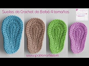 Baby Crochet Soles (English Subtitles)