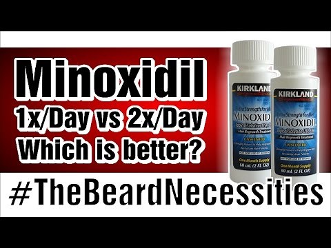 Minoxidil Once VS Twice Per Day | #TheBeardnecessities | Ep 18