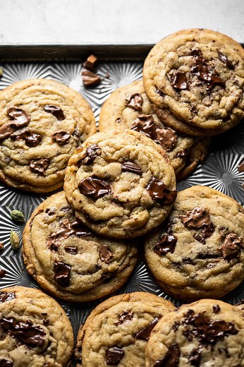 Chai Spice Chocolate Chip Cookies - Masala and Chai