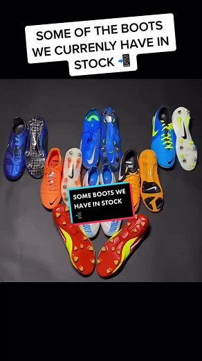 Some of the boots we currently have in stock!⚽️ #football #soccer #fyp #cleats #fy #footballboots #nikesoccer #viral #soccertiktok #soccerboots