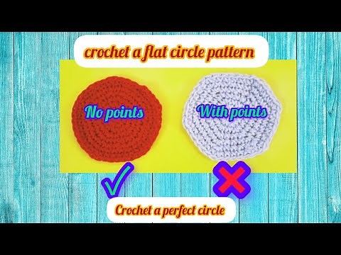 how to crochet a flat circle-magic increase formula (perfect circle)