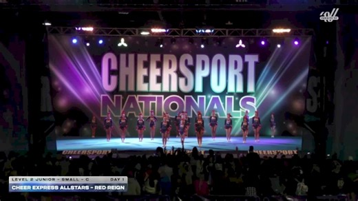 Cheer Express Allstars - Red Reign [2026 L2 Junior - Small - C Day 1] 2026 CHEERSPORT National All Star Cheerleading Championship