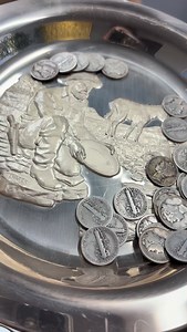 Silver is so expensive now we started panning for dimes!!! #silver #silverprice #dimes #silverstacking #dime | Glitter Bug Gold Buyers